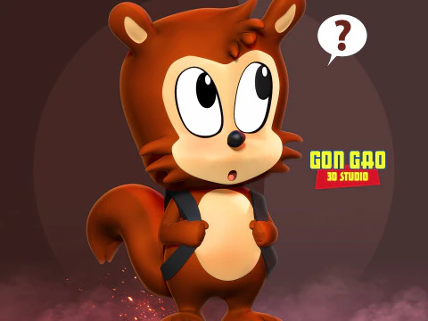 Ricky - Sonic the Hedgehog 3D Print Model