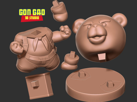 Ted the bear 3D Print Model