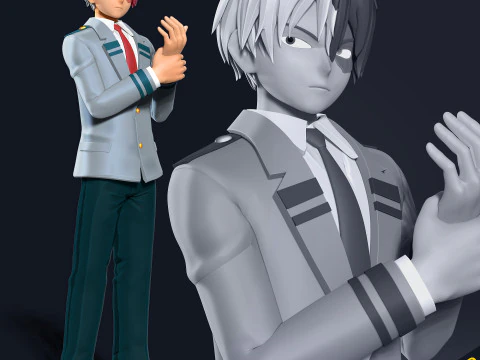 Shoto Todoroki &ndash; Moja Akademia Bohater&oacute;w Model do druku 3D