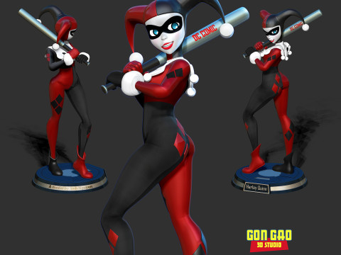 Harley Quinn - Classic 3D Print Model