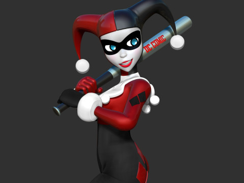 Harley Quinn - Classic 3D Print Model