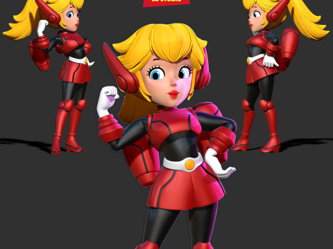 Princess Peach 3D Принт Модель