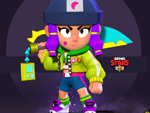 Protagonist Bibi - Brawl Stars 3D Print Model
