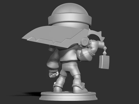 Protagonist Bibi - Brawl Stars 3D Print Model