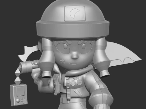 Protagonist Bibi - Brawl Stars 3D Print Model