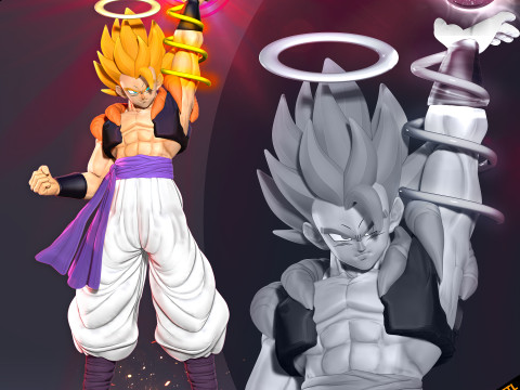 Súper Gogeta - Dragon Ball Modelo de impresión 3D