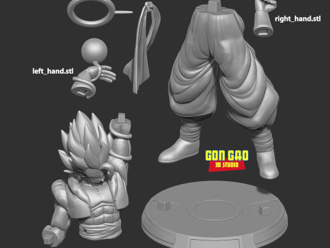 Super Gogeta - Dragon Ball 3D Print Model