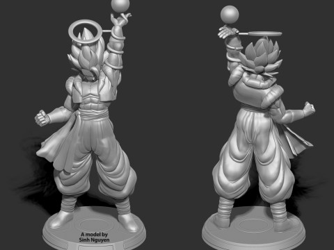 Super Gogeta - Dragon Ball 3D Print Model
