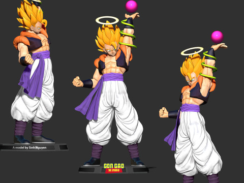 Super Gogeta - Dragon Ball 3D Print Model