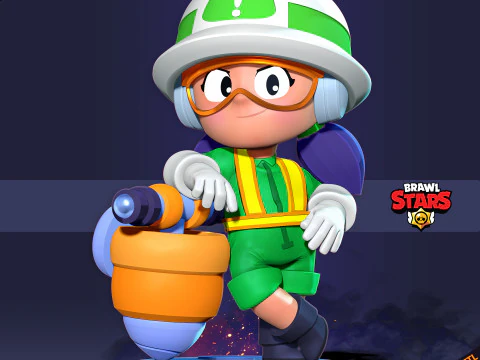 Jacky - Fanart Brawl Stars Model do druku 3D