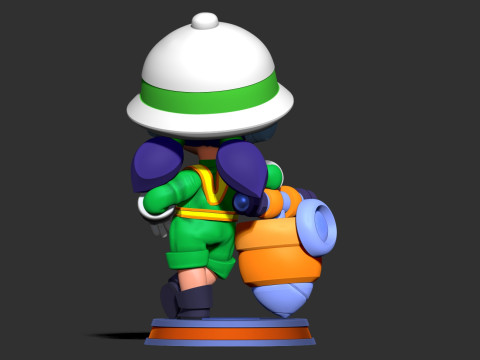Jacky - Fanart Bintang Brawl Model Cetak 3D
