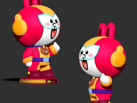 Konijn Max 3D printmodel