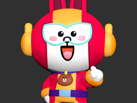 Konijn Max 3D printmodel