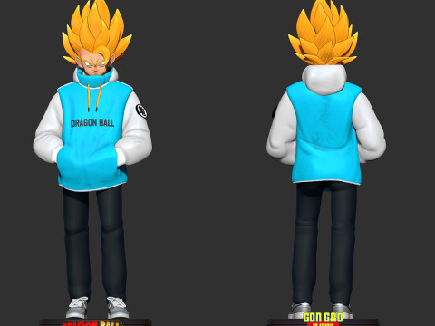 Gogeta-hoodie - Dragon Ball Super 3D printmodel