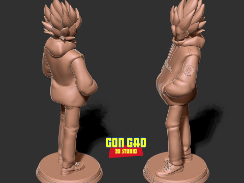 Gogeta-hoodie - Dragon Ball Super 3D printmodel