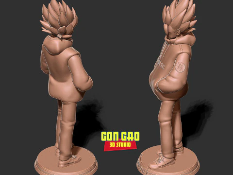 Gogeta Hoodie - Dragon Ball Super 3D Print Model