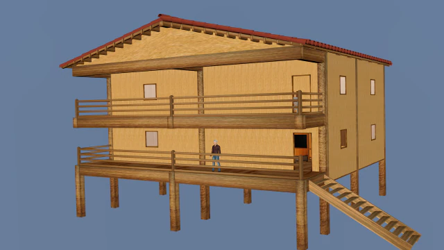 casa Modelo 3D .c4d .max .obj .3ds .fbx .stl .blend 