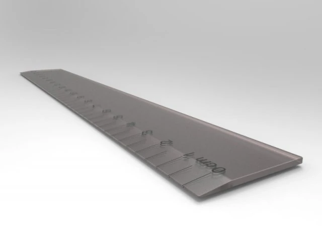 plastic ruler 20 cm 3D Model .c4d .max .obj .3ds .fbx .stl .blend 