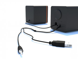 Black speakers mlab 3D Model
