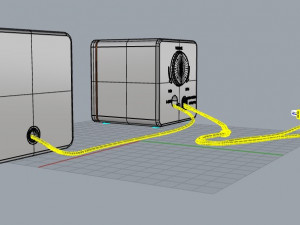 Black speakers mlab 3D Model