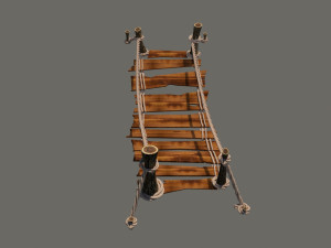 Rope bridge Modelo 3D