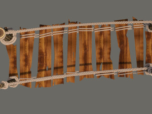 Rope bridge Modelo 3D