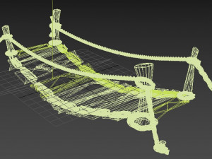 Rope bridge Modelo 3D