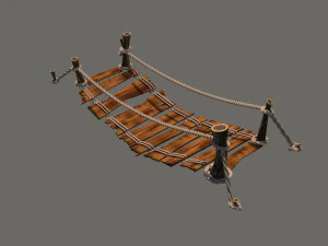 Rope bridge 3D Model