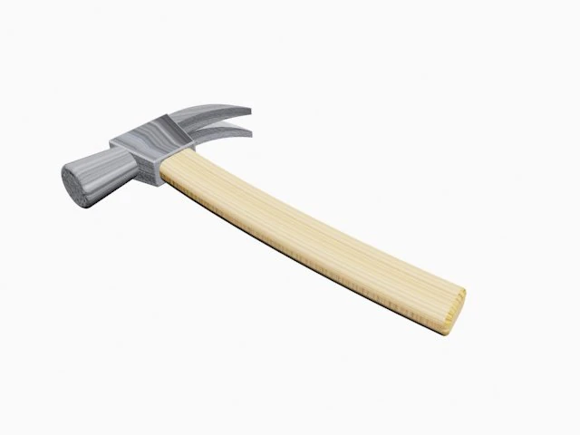 hammer 3D Model .c4d .max .obj .3ds .fbx .stl .blend 
