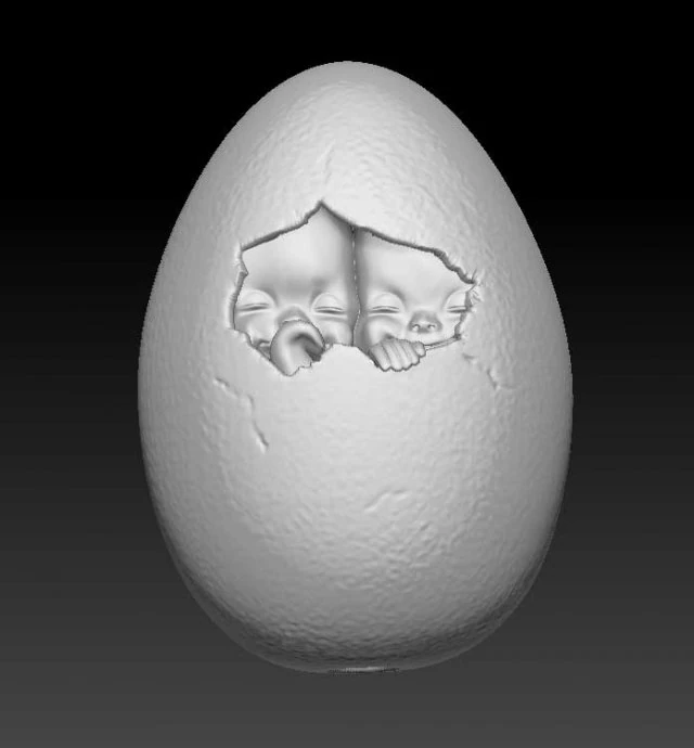 of a figurine 3D Print Model .c4d .max .obj .3ds .fbx .stl .blend 