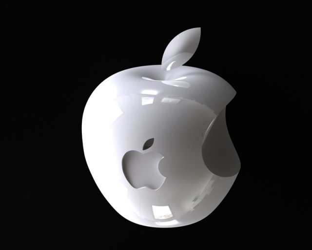 logo apple 3Dプリントモデル .c4d .max .obj .3ds .fbx .stl .blend 