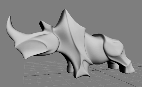 of rhinoceros 3D Print Model .c4d .max .obj .3ds .fbx .stl .blend