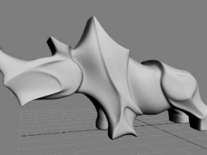 de rinoceronte Modelo de Impressão 3D