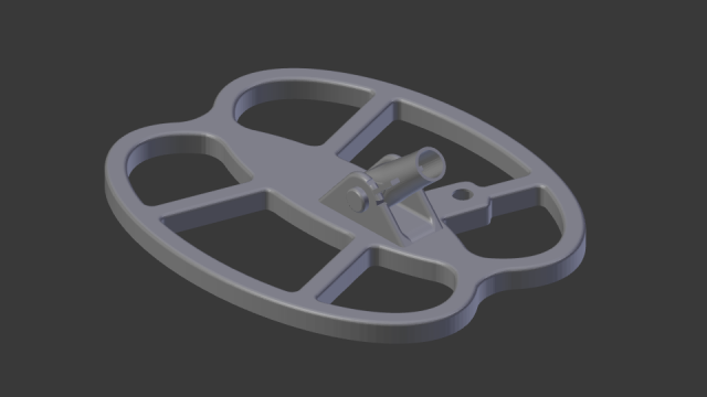 dd sensor housing of metal detector 3D Print Model .c4d .max .obj .3ds .fbx .stl .blend 