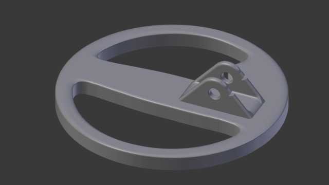 dd sensor housing of metal detector 200mm 3D Print Model .c4d .max .obj .3ds .fbx .stl .blend