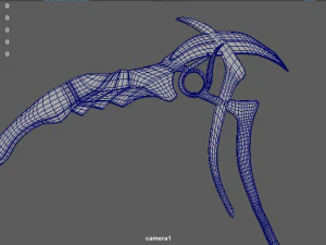 golden scythe 3D Model