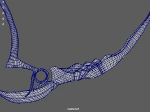 golden scythe 3D Model