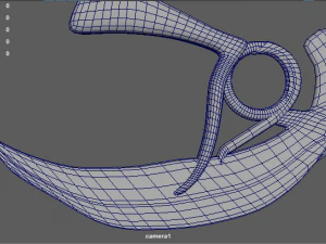 golden scythe 3D Model