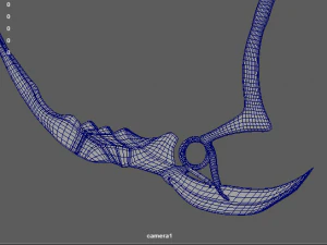 golden scythe 3D Model