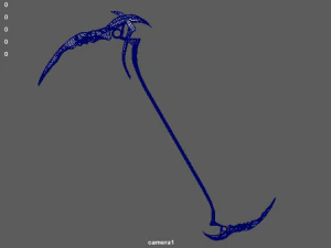 golden scythe 3D Model