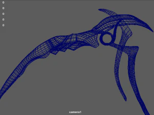 golden scythe 3D Model