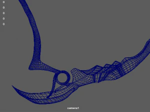 golden scythe 3D Model