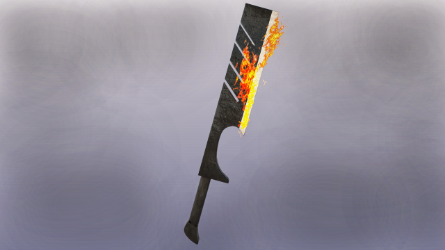 heavy sword Model 3D .c4d .max .obj .3ds .fbx .stl .blend 