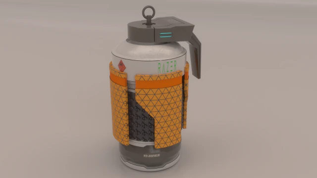 razer grenade 3D Model .c4d .max .obj .3ds .fbx .stl .blend 