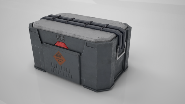military box 3D Модель .c4d .max .obj .3ds .fbx .stl .blend 