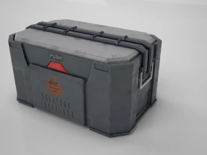 सैन्य बक्सा 3D मॉडल