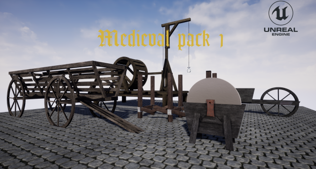 medieval pack 1 3D Модель .c4d .max .obj .3ds .fbx .stl .blend 