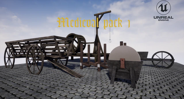medieval pack 1 3D Model .c4d .max .obj .3ds .fbx .stl .blend 