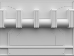 scifi wall panels vol 1 3Dモデル