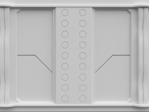 scifi wall panels vol 1 3Dモデル